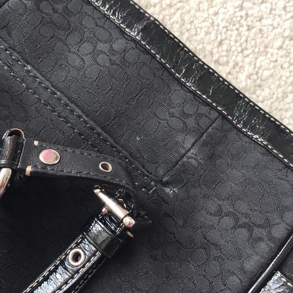 EUC Black Coach Purse with Patent Leather Straps - Picture 7 of 8